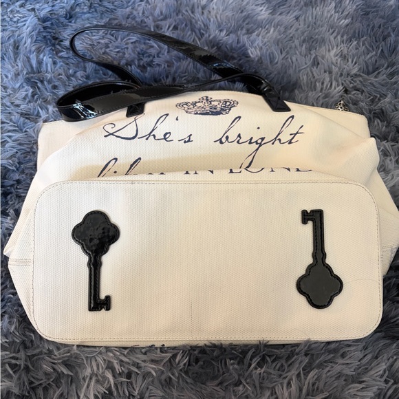 My Flat in London Black and Cream Tote with Illustration - Picture 3 of 11